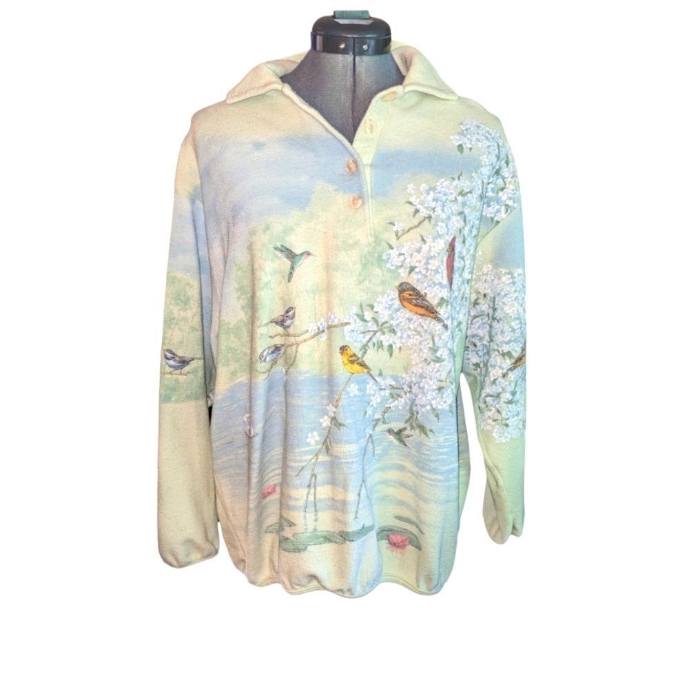 Vintage bird cottagecore sweatshirt